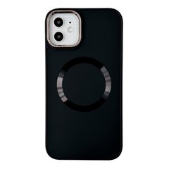 Чехол Matte Colorful Metal Frame MagSafe для iPhone 15 PRO Black