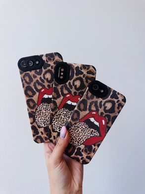 Чохол Ribbed Case для iPhone 7 | 8 | SE 2 | SE 3 Leopard Lips - ash-mobile.com.ua - фото 2