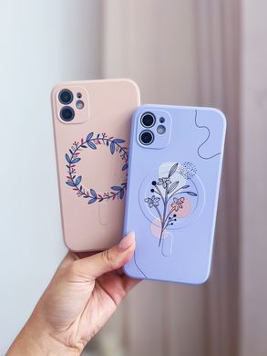 Чохол WAVE Minimal Art Case with MagSafe для iPhone 12 PRO Light Purple/Wreath - ash-mobile.com.ua - фото 3