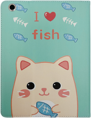 Чехол Slim Case для iPad | 2 | 3 | 4 9.7" I love fish Mint купить