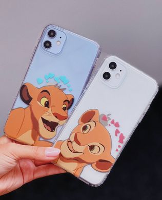 Чохол прозорий Print Lion King для iPhone 14 Plus Nala Love Red - ash-mobile.com.ua - фото 4