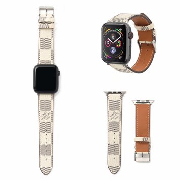 Ремешок ЛВ для Apple Watch 38mm | 40mm | 41mm Canvas White - ash-mobile.com.ua - фото 1