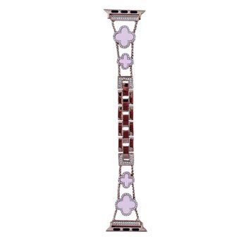 Ремешок Van Cleef для Apple Watch 38mm | 40mm | 41mm | 42mm (10 | 11 series) Rose Gold/Pink - ash-mobile.com.ua - фото 1
