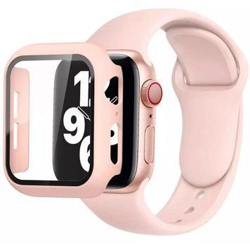 Ремінець Silicone BAND+CASE для Apple Watch 46 mm 10 series Pink Sand - ash-mobile.com.ua - фото 1