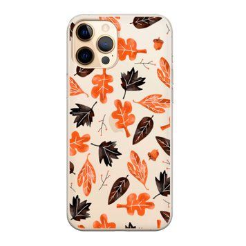 Чохол прозорий Print AUTUMN для iPhone 11 PRO MAX Leaves Orange - ash-mobile.com.ua - фото 1