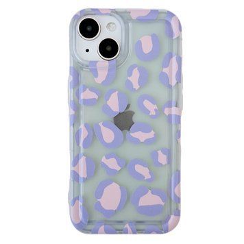 Чехол Purple Leopard Case для iPhone 13 Transparent - ash-mobile.com.ua - фото 1