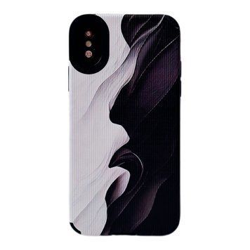 Чехол Ribbed Case для iPhone 7 | 8 | SE 2 | SE 3 Marble Black/White - ash-mobile.com.ua - фото 1