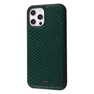 Чохол Leather Kajsa Crocodile Case для iPhone 12 | 12 PRO Green - ash-mobile.com.ua - фото 1