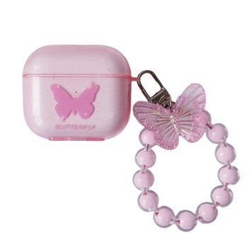 Чехол Crystal Butterfly для AirPods PRO Pink - ash-mobile.com.ua - фото 1