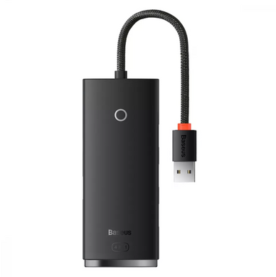 Перехідник для MacBook USB Хаб Baseus Lite Series 4 в 1 (USB-A to USB 3.0*4) (0.25m) Black купити