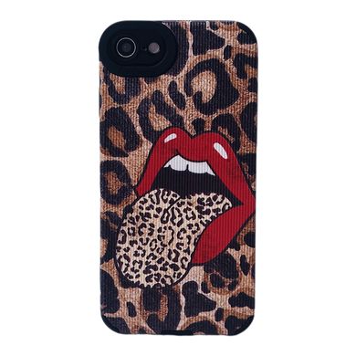 Чехол Ribbed Case для iPhone 7 | 8 | SE 2 | SE 3 Leopard Lips - ash-mobile.com.ua - фото 1