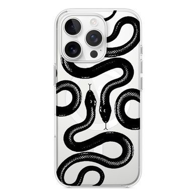 Чехол прозрачный Print Snake with MagSafe для iPhone 16e | 17e Viper - ash-mobile.com.ua - фото 2