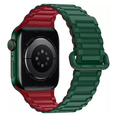 Ремінець HOCO WA06 Flexible Military pattern для Apple Watch 42mm | 44mm | 45mm | 46mm | 49mm Green/Red