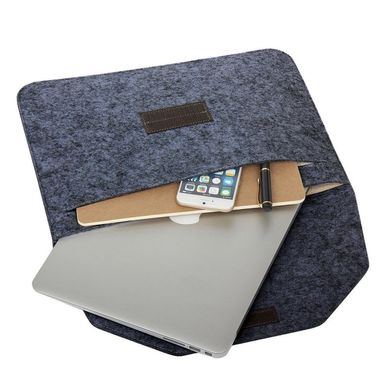 Повстяний конверт для MacBook Air 13" (2018-2020) | Pro 13" (2016-2022) Dark Grey купити