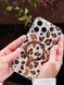 Чехол Transparent Print with MagSafe для iPhone 16 Leopard Brown