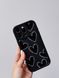 Чохол Wilkins Case для iPhone 16 PRO Hearts Black/White