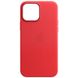 Чохол ECO Leather Case with MagSafe для iPhone 15 Plus Crimson