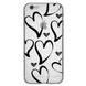 Чохол прозорий Print Love Kiss для iPhone 6 | 6s Heart Black купити
