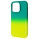 Чохол X-Level Rainbow Case для iPhone 14 Green/Lime Green - ash-mobile.com.ua - фото 1