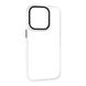 Чехол Crystal Case (LCD) для iPhone 15 White-Black