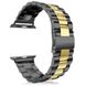 Ремінець Metal old 3-bead для Apple Watch 42mm | 44mm | 45mm | 49mm Black-Gold