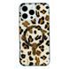 Чехол Transparent Print with MagSafe для iPhone X | XS Leopard Orange - ash-mobile.com.ua - фото 1