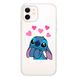 Чехол прозрачный Print Blue Monster with MagSafe для iPhone 12 MINI Love купить