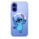 Чохол прозорий Print Blue Monster with MagSafe для iPhone 17 Air Happy