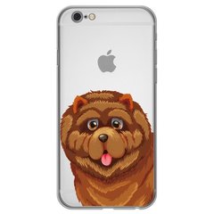 Чехол прозрачный Print Dogs для iPhone 6 | 6s Funny Dog Brown купить