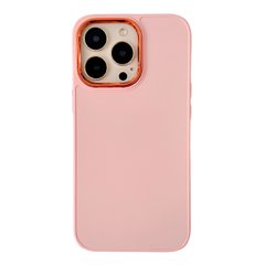 Чехол Matte Colorful Metal Frame для iPhone 14 PRO Pink Sand