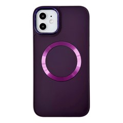 Чехол Matte Colorful Metal Frame MagSafe для iPhone 15 PRO Deep Purple