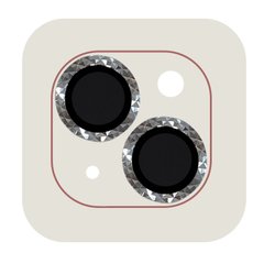 Защитное стекло на камеру Metal Shine для iPhone 15 | 15 Plus Silver