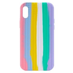 Чохол Braided Rainbow Case Full для iPhone XR Pink/Glycine купити