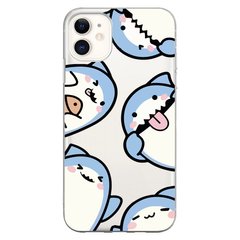 Чехол прозрачный Print Shark для iPhone 12 MINI Shark More купить