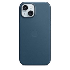 Чохол FineWoven Case with MagSafe для iPhone 15 Plus Pacific Blue
