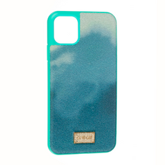Чехол ONEGIF Wave Style для iPhone 12 | 12 PRO Dark Green/Grey купить