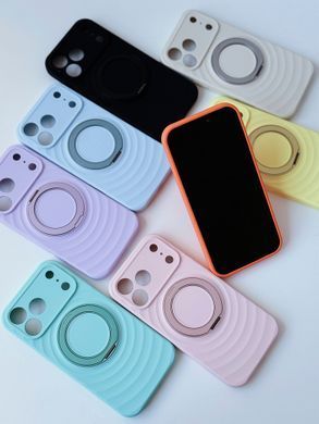 Чохол Silicone Case MagSafe rotating holder для iPhone 17 PRO MAX Pink