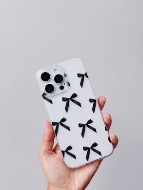 Чохол прозорий Print Mood swings для iPhone 12 | 12 PRO Bow Pink - ash-mobile.com.ua - фото 2