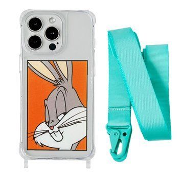 Чехол прозрачный с ремешком Print Кролик для iPhone 11 PRO Кролик/Spearmint - ash-mobile.com.ua - фото 1