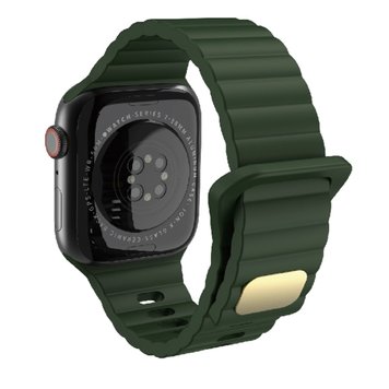 Ремінець Simple Stylish Band для Apple Watch 42mm | 44mm | 45mm | 46mm | 49mm Forest Green - ash-mobile.com.ua - фото 1