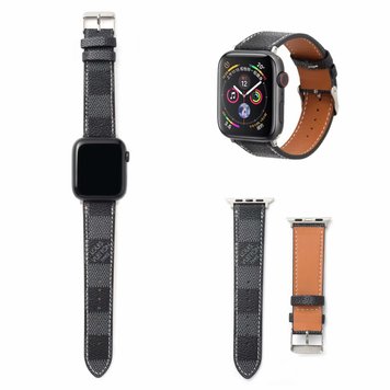 Ремешок ЛВ для Apple Watch 38mm | 40mm | 41mm Canvas Black - ash-mobile.com.ua - фото 1