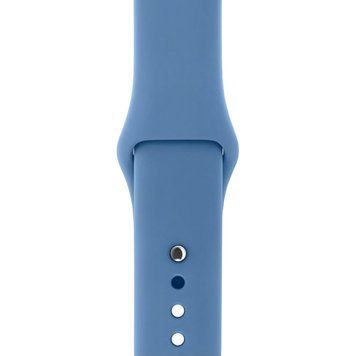 Ремешок Silicone Sport Band для Apple Watch 42mm | 44mm | 45mm | 46mm | 49mm Denim Blue размер S - ash-mobile.com.ua - фото 1