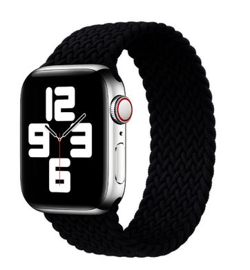 Ремінець Braided Solo Loop для Apple Watch 42/44/45/49 mm Black розмір L купити