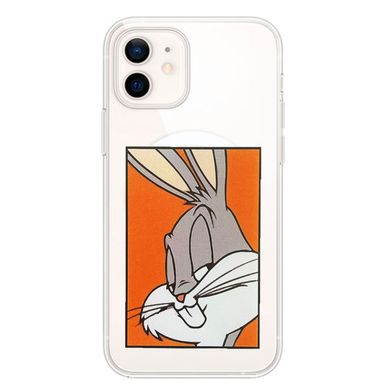 Чохол прозорий Print with MagSafe для iPhone 11 Кролик купити