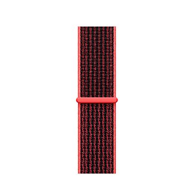 Ремінець Nylon Loop з липучкою для Apple Watch 38/40/41 mm Crimson Black купити
