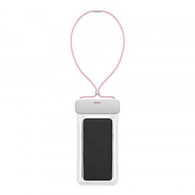 Чехол водонепроницаемый Baseus Let's go Slip Cover для мобильного телефона до 7.2" White-Pink (ACFSD-D24)