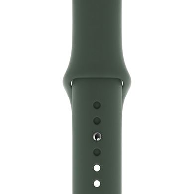 Ремешок Silicone Sport Band для Apple Watch 42mm | 44mm | 45mm | 49mm Dark Green розмір L купить
