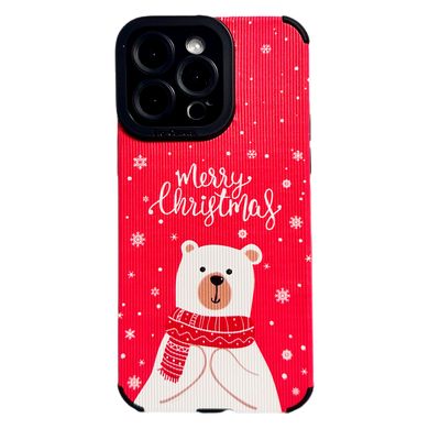 Чохол Ribbed Case для iPhone 11 PRO MAX Merry Christmas Red купити