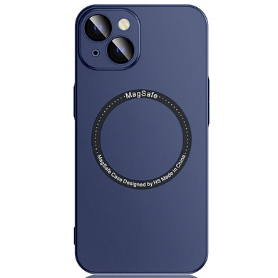 Чохол Magnetic Design with MagSafe для iPhone 14 PRO Navy Blue