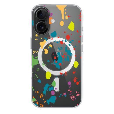 Чехол прозрачный Print NEW YEAR with MagSafe для iPhone 17 Paint splashes